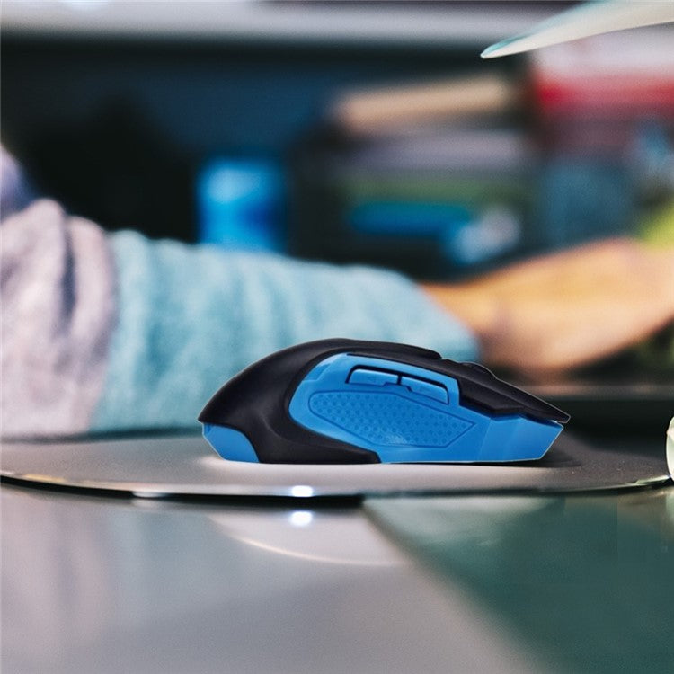 Q46 Wireless Gaming Mouse 1000DPI / 1200DPI / 1600DPI 3-Speed Adjustable Portable Mice Laptops Cordless Mouse for Home, Office - Black / Blue