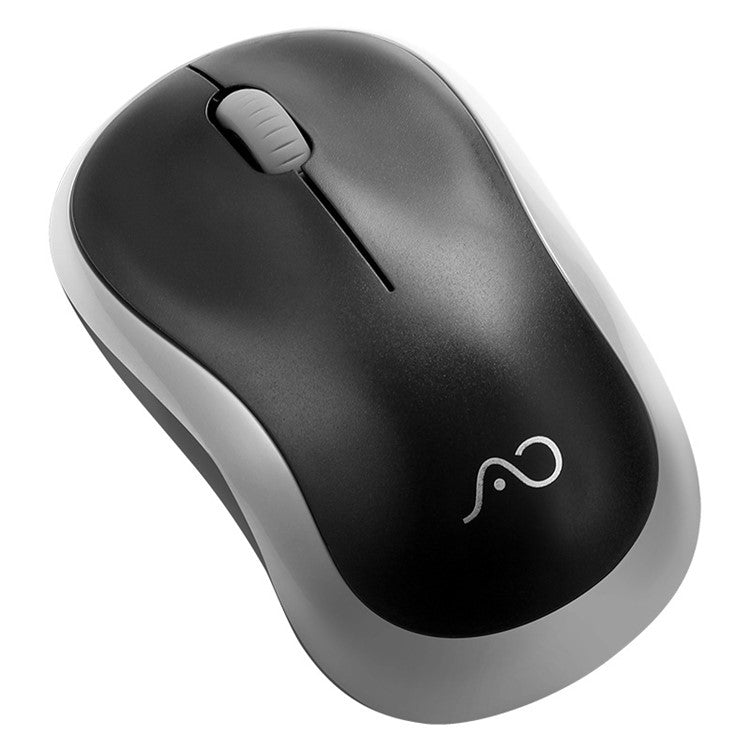 AONQ M186 2.4G Wireless Mouse Computer Silent Mice Ergonomic Mini Mouse USB Optical Mice for PC Laptop - Black  /  Grey
