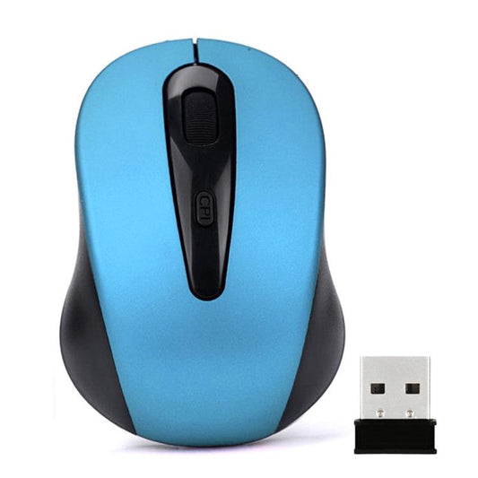 2.4G Wireless Mouse Mute Home Office Computer Laptop Mice with 3 Adjustable DPI - Blue