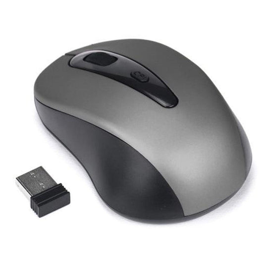 2.4G Wireless Mouse Mute Home Office Computer Laptop Mice with 3 Adjustable DPI - Silver / Grey