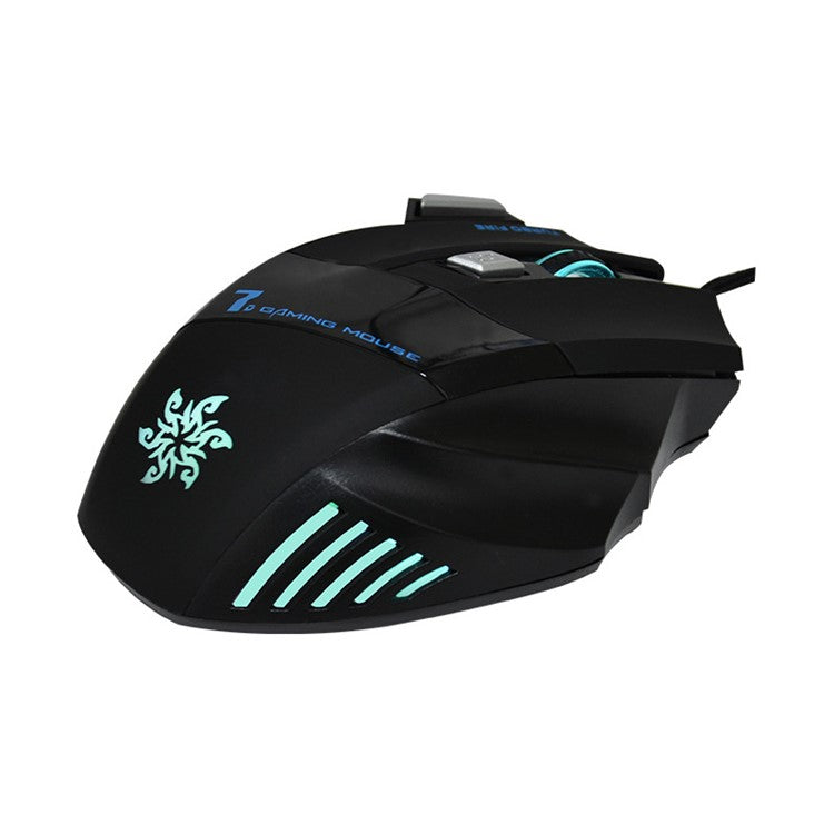 USB Cable Lighting E-Sports Gaming Mouse Colorful LED Light Ergonomic Laptop Computer 7-Key Wired Mouse