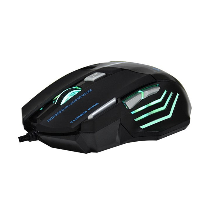 USB Cable Lighting E-Sports Gaming Mouse Colorful LED Light Ergonomic Laptop Computer 7-Key Wired Mouse