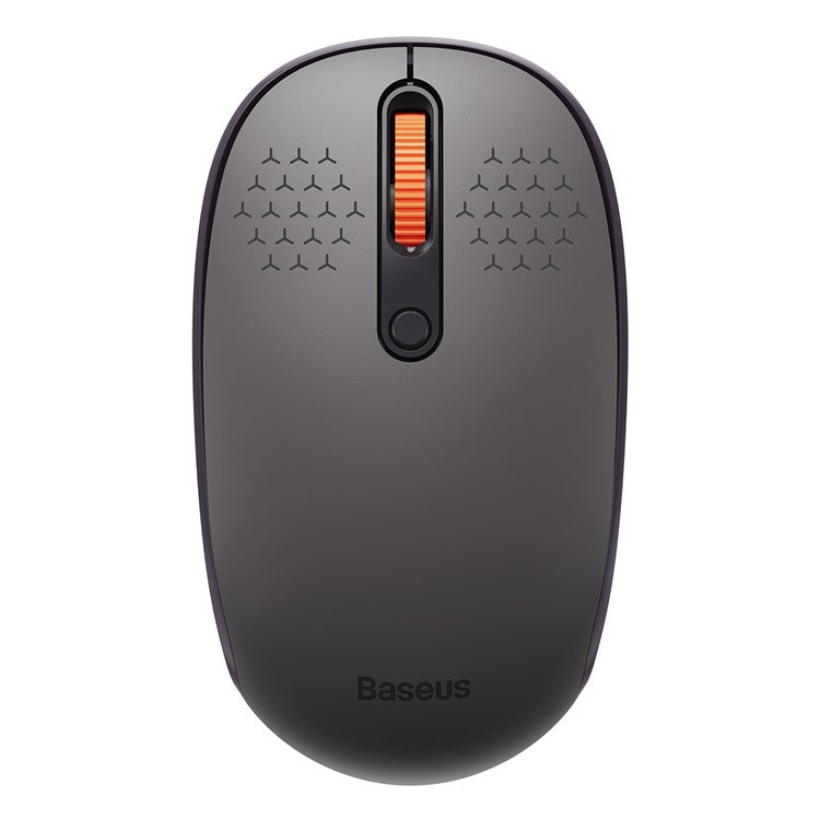 BASEUS FO1B Tri-Mode Wireless Mouse 800 / 1000 / 1600 DPI 2.4G / Bluetooth Mouse with Silent Button - Grey