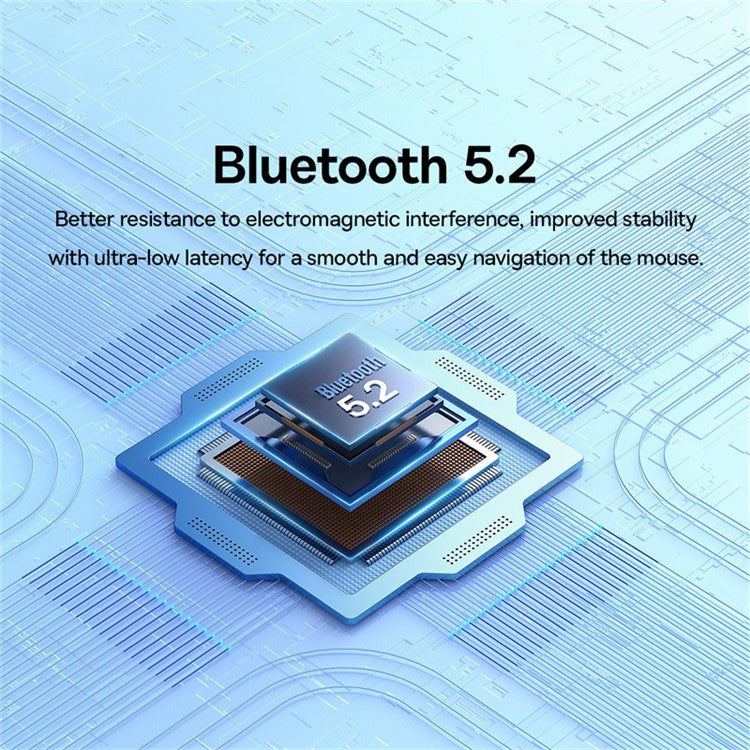 BASEUS F02 Ergonomic 2.4G Wireless + Bluetooth Computer Laptop Mouse (without Battery) - Black