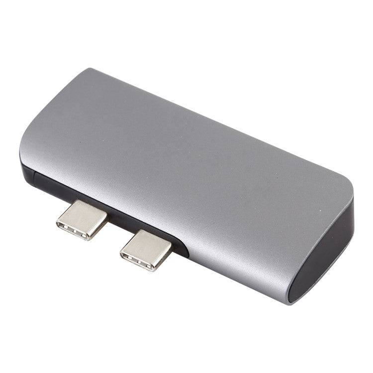 Double Type-C to PD+USB3.0+HDMI Multi-functional USB Hub Docking Station