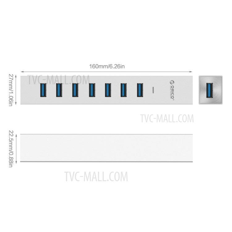 ORICO ASH7-U3 Aluminum Alloy 7 Port USB3.0 HUB