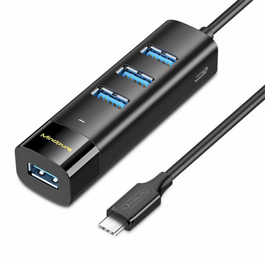 MINDPURE US023 1m Type-C to USB 3.0 4-Port Hub High Speed Laptop Docking Station