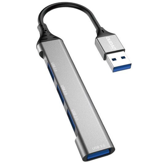 DUDAO A16T 4-Port USB Hub Aluminum Alloy Docking Station, 3x USB 2.0 + 1x USB 3.0 Ports - USB Port