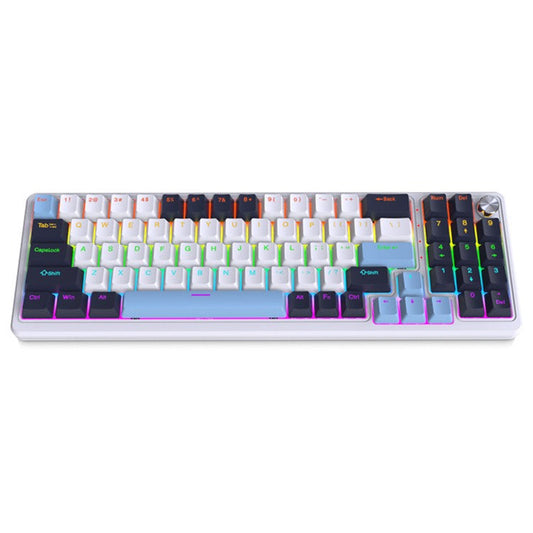 Y-FRUITFUL K78 Mechanical Keyboard 78 Keys RGB Backlit Wired Gaming Office Computer Keyboard - Blue