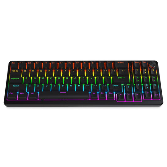 Y-FRUITFUL K78 Mechanical Keyboard 78 Keys RGB Backlit Wired Gaming Office Computer Keyboard - Black