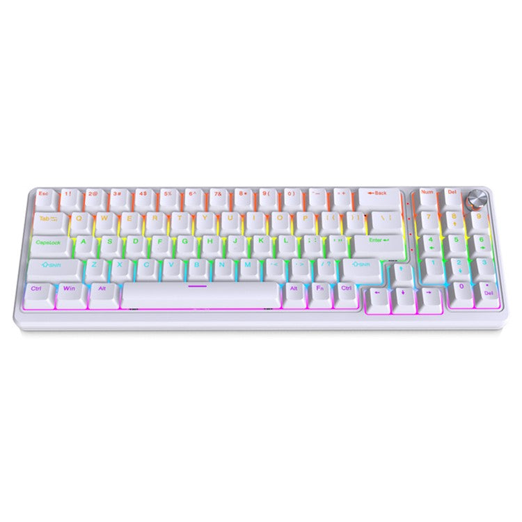 Y-FRUITFUL K78 Mechanical Keyboard 78 Keys RGB Backlit Wired Gaming Office Computer Keyboard - White