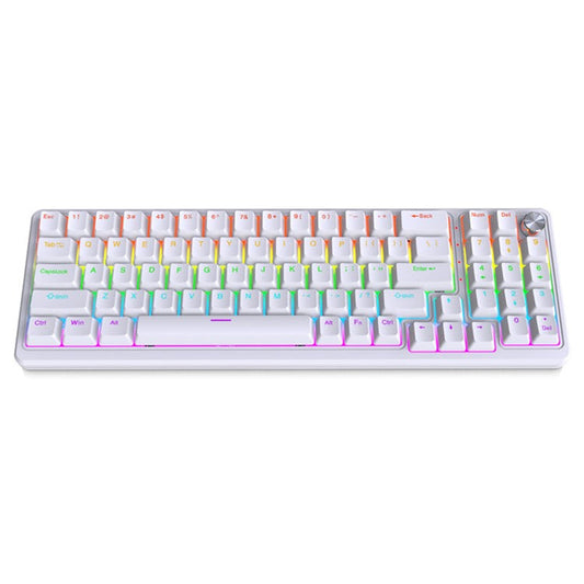 Y-FRUITFUL K78 Mechanical Keyboard 78 Keys RGB Backlit Wired Gaming Office Computer Keyboard - White