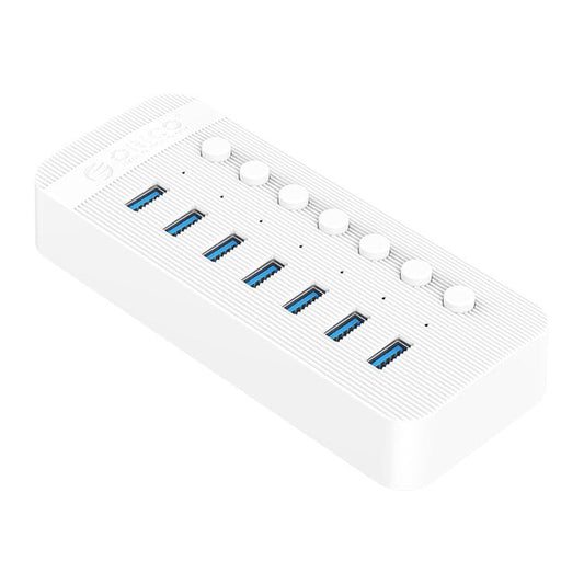ORICO CT2U3-7AB ABS Multi-port USB3.0 HUB with Individual Switches