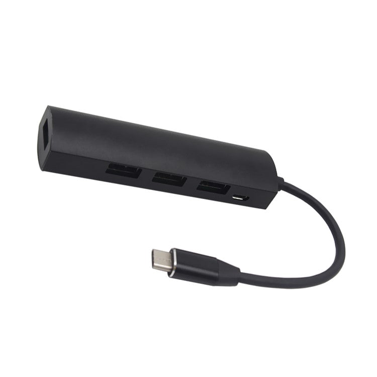 JW-331 USB-C Splitter Type-C 3.1 HUB Dock Adapter with 4-Port Type-C HUB USB 3.0 - Black