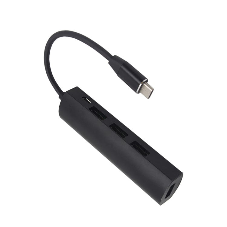 JW-331 USB-C Splitter Type-C 3.1 HUB Dock Adapter with 4-Port Type-C HUB USB 3.0 - Black