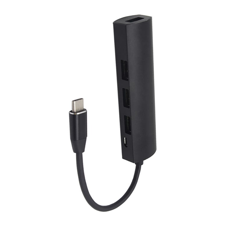 JW-331 USB-C Splitter Type-C 3.1 HUB Dock Adapter with 4-Port Type-C HUB USB 3.0 - Black