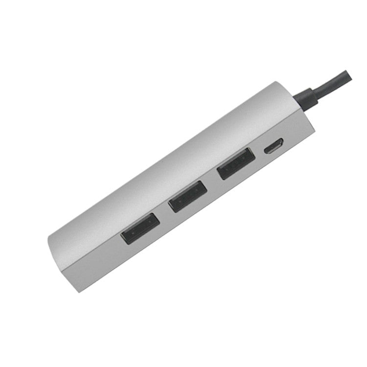 JW-331 USB-C Splitter Type-C 3.1 HUB Dock Adapter with 4-Port Type-C HUB USB 3.0 - Silver