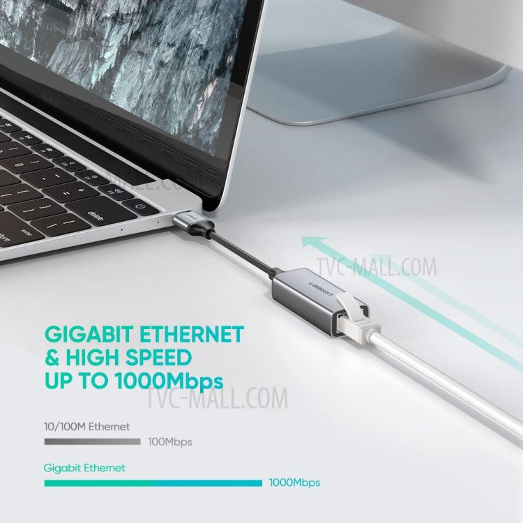 UGREEN USB 3.0 Ethernet Adapter USB 3.0 to RJ45 Gigabit LAN Network Card 10/100/1000 Mbps Ethernet Converter