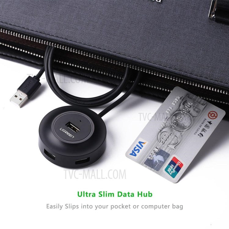 UGREEN 20277 4 Ports USB 2.0 Hub 480Mbps Data Transfer Adapter