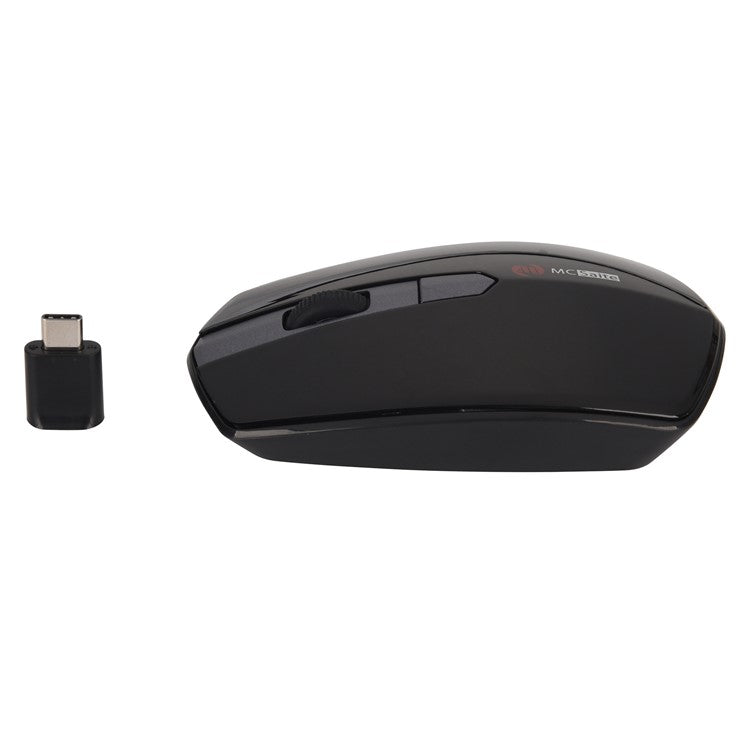 MCSAITE MC-369AG Wireless Type-C Mouse 800 / 1200 / 1600DPI Mini Gaming Mice Office Home Business Style Mouse with USB-C Interface