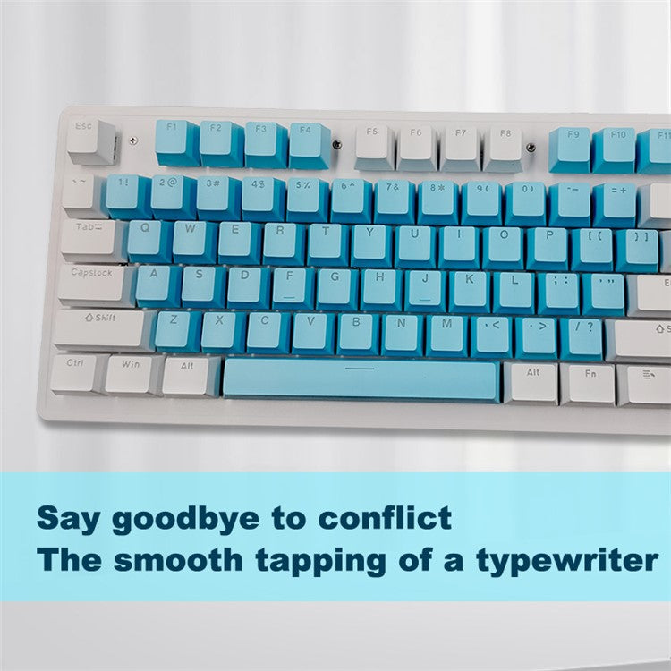 BIOJEE B104 Mechanical Keyboard 104 Keys Gaming Keyboard Brown Switch Wired Keyboard with Colorful Backlit for E-Sports