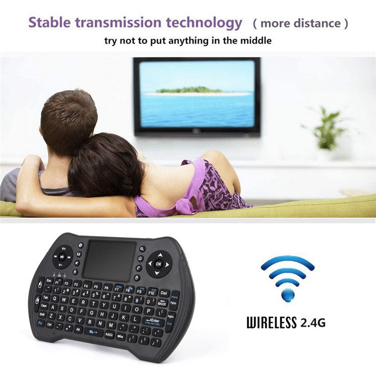 MT10 Backlight Keyboard USB 2.4G Air Mouse Wireless Keyboard with Touchpad for Smart TV, Windows, Notebook
