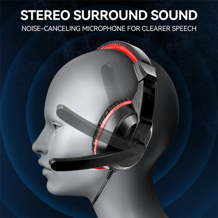 T-WOLF TF240 Wired Headphone Backlight Keyboard Mouse Set with Mouse Pad