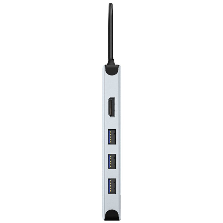 BENWIS MP-HUB-3 12-in-1 Type-C Hub 4K 30Hz HD Video Network USB Multi-Port USB-C Adapter