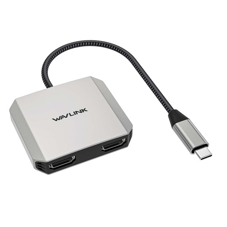 WAVLINK WL-UHP510Pro 87W USB-C Male to Dual HDMI Female Adapter 4K / 60Hz Video Converter