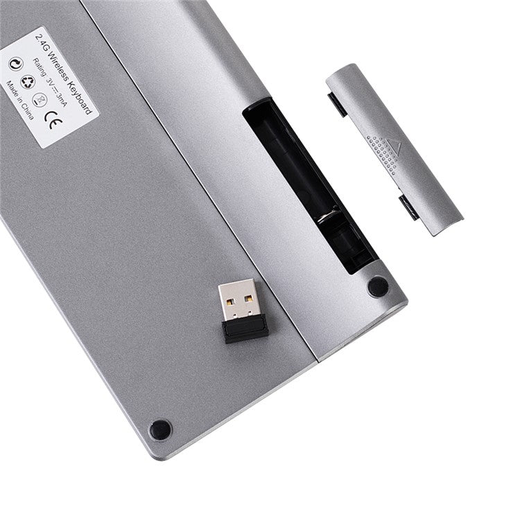 MC-41AG 59-Key Ultra Thin 2.4G Wireless Keyboard with Touchpad for PC / Laptop / Smart TV