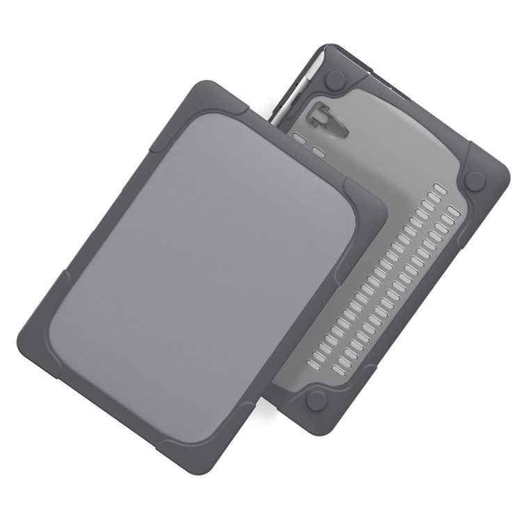 Heat Dissipation Design Two-Piece Plastic + TPU with Stand Shell for MacBook New Pro 16" A2141 - Grey