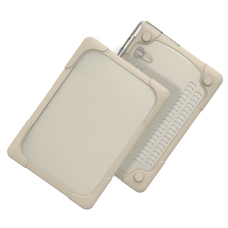Heat Dissipation Design Two-Piece Plastic + TPU with Stand Shell for MacBook New Pro 16" A2141 - Khaki