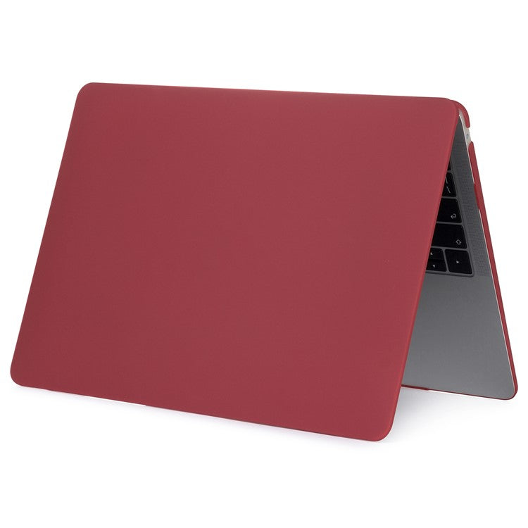 Matte Plastic Front and Back Protective Shell for MacBook Air 13" (2020) - Wine Red