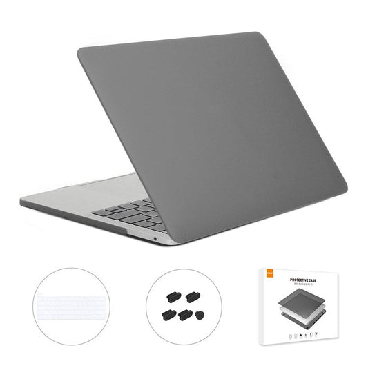 ENKAY HAT PRINCE for MacBook Pro 13 inch with Touch Bar (2020) A2251 / A2289 / A2338 (US Version) 3-In-1 Hard Laptop Case + TPU Keyboard Cover + Dustproof Plug - Grey