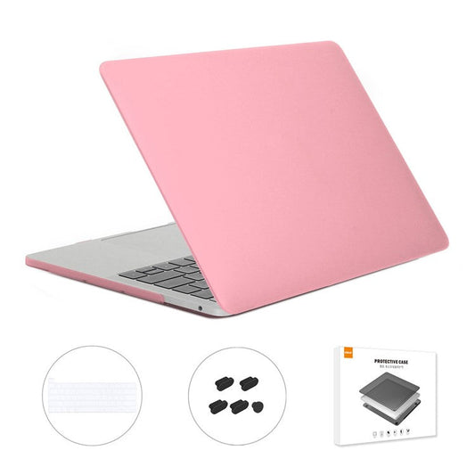 ENKAY HAT PRINCE for MacBook Pro 13 inch with Touch Bar (2020) A2251 / A2289 / A2338 (US Version) 3-In-1 Hard Laptop Case + TPU Keyboard Cover + Dustproof Plug - Pink