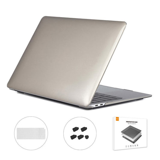 ENKAY HAT PRINCE for MacBook Air 13 inch (2020) A2179 / A2337 (EU Version) 3-In-1 Crystal Hard Laptop Case + TPU Keyboard Cover + Dustproof Plug - Grey