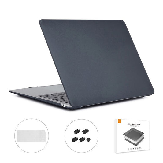ENKAY HAT PRINCE for MacBook Air 13 inch (2020) A2179 / A2337 (EU Version) 3-In-1 Hard Laptop Case + TPU Keyboard Cover + Dustproof Plug - Black