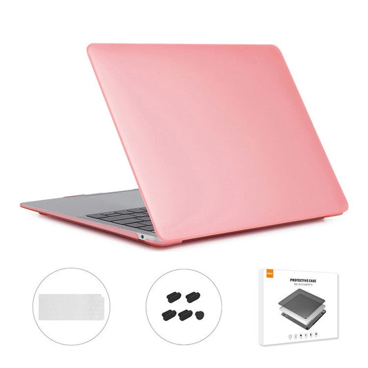 ENKAY HAT PRINCE for MacBook Air 13 inch (2020) A2179 / A2337 (EU Version) 3-In-1 Hard Laptop Case + TPU Keyboard Cover + Dustproof Plug - Pink