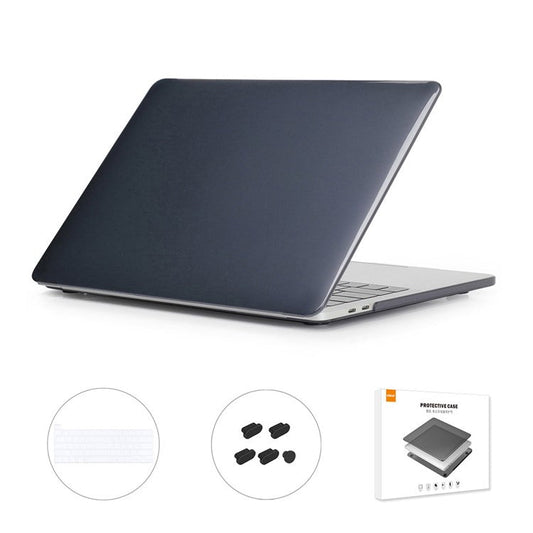 ENKAY for MacBook Pro 13 inch with Touch Bar (2020) A2251/A2289/A2338 (US Version) Hat-Prince 3-In-1 Crystal Laptop Cover Case + Ultra Thin Keyboard Film + Dustproof Plug - Black