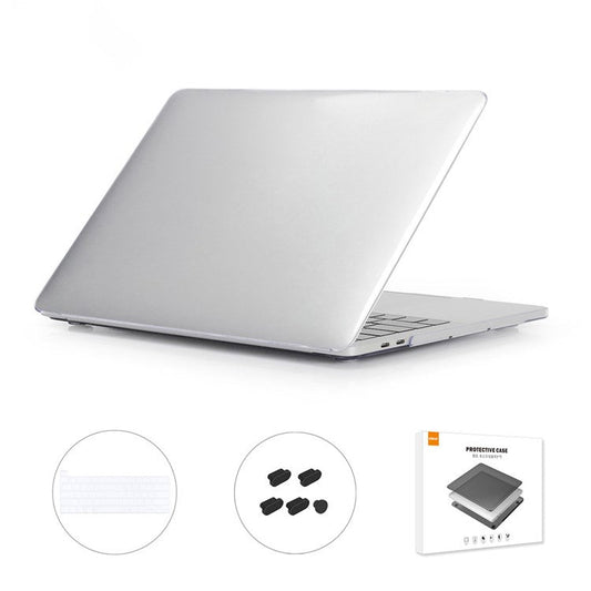 ENKAY for MacBook Pro 13 inch with Touch Bar (2020) A2251/A2289/A2338 (US Version) Hat-Prince 3-In-1 Crystal Laptop Cover Case + Ultra Thin Keyboard Film + Dustproof Plug - Transparent