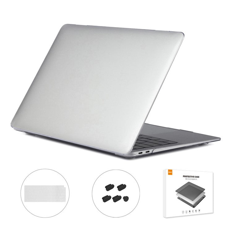 ENKAY for MacBook Air 13 inch (2020) A2179/A2337 (US Version) Hat-Prince 3-In-1 Crystal Laptop Cover Case + Thin and Light Keyboard Film + Dustproof Plug - Transparent