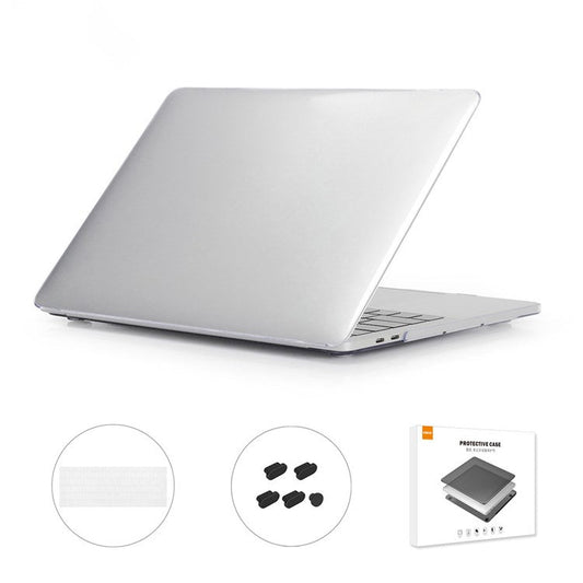 ENKAY for MacBook Pro 15 inch with Touch Bar (2016-2017) A1707/(2018-2019) A1990 (EU Version) Matte PC Case + Ultra-slim TPU Keyboard Protector + Anti-Dust Plugs 3-IN-1 Set - Transparent