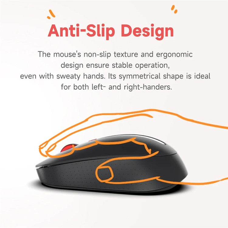 XIAOMI YOUPIN MIIIW MW24PB03 2.4G Wireless Keyboard Mouse Set Computer Mute Keyboard + Mouse, 3rd Gen - Black