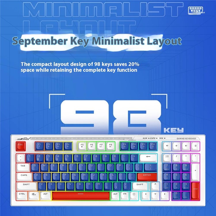 T-WOLF TF610 Backlight USB Wired Gaming Keyboard Mouse Set for Computer Laptop
