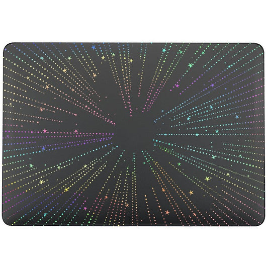 For Macbook Air 15 inch (2025) / (2024) / (2023) A2941 (EU Version) / A3114 Case Cold Stamping Laptops PC Hard Shell - LT-11 Clear Black