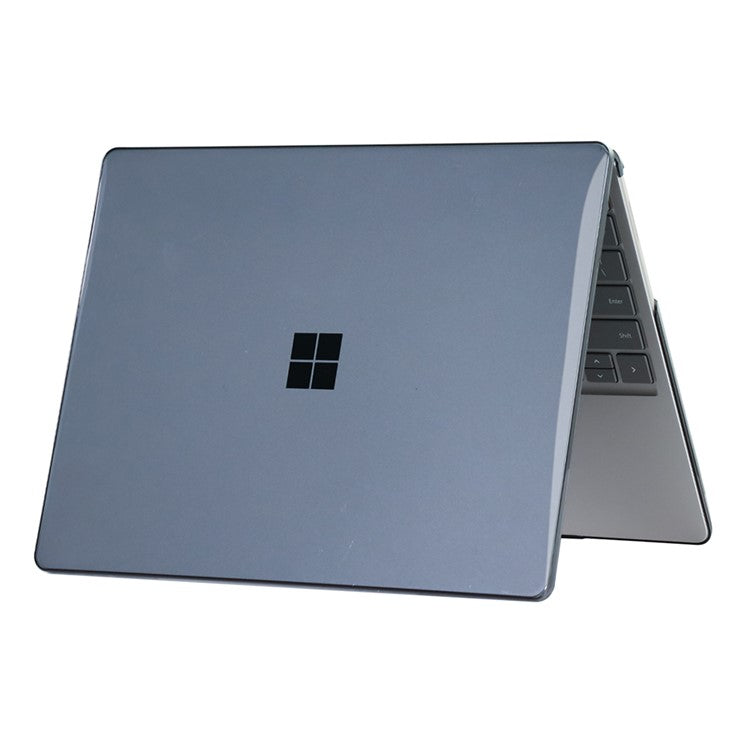 Crystal Case For Microsoft Surface Laptop Go 3  /  2  /  1 12.4 inch (1943  /  2013) PC Ultra Thin Protective Cover - Black