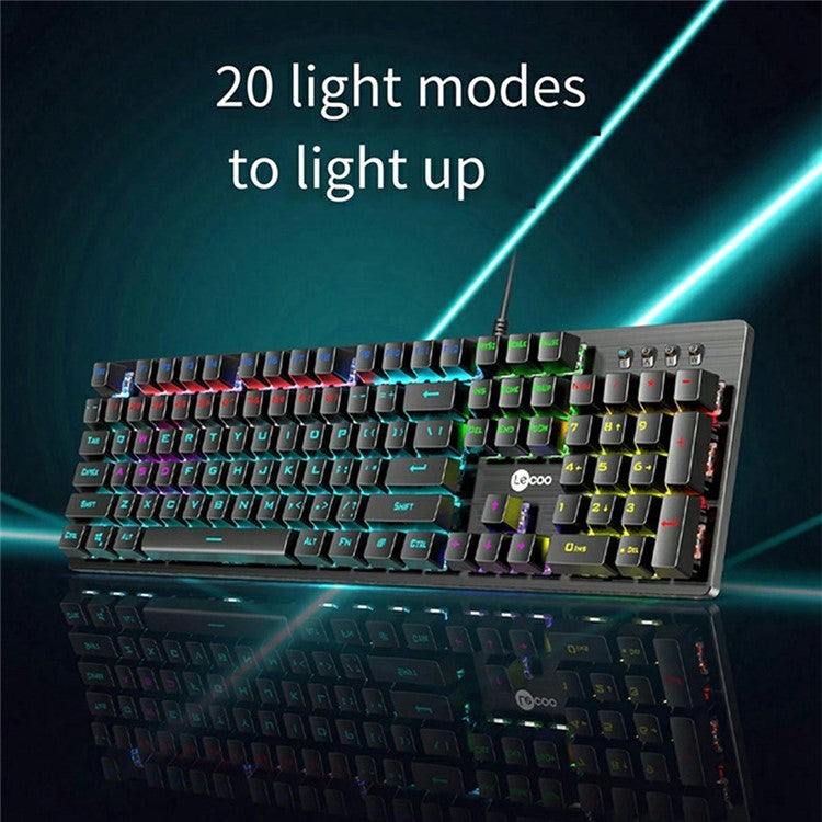 LENOVO LECOO GC300 USB Wired Color Light Gaming Mechanical Keyboard Mouse Set