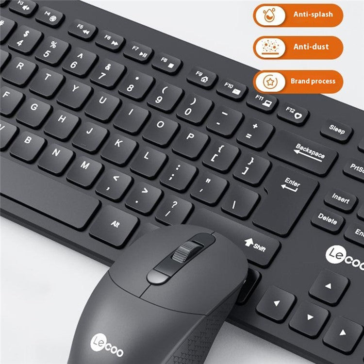 LENOVO LECOO KW201 2.4G Wireless Home Office Keyboard Mouse Set