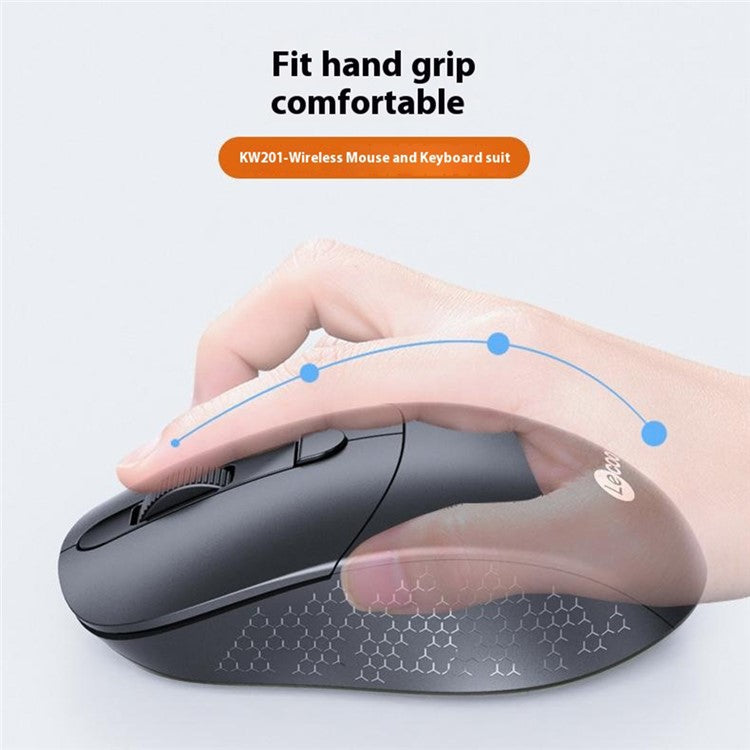 LENOVO LECOO KW201 2.4G Wireless Home Office Keyboard Mouse Set