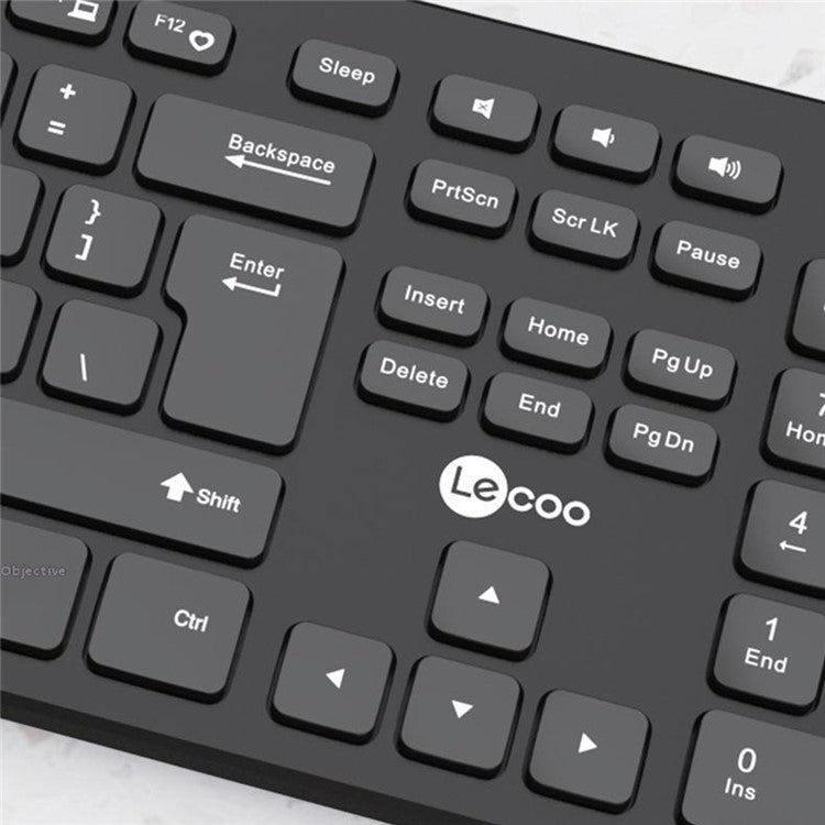 LENOVO LECOO KW201 2.4G Wireless Home Office Keyboard Mouse Set